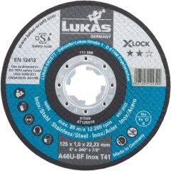 50 x Trennscheibe T41 für Edelstahl 125x1,0 mm...