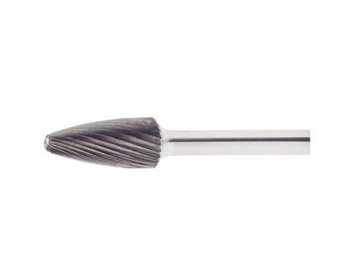 1 x Fräser HFF Rundbogenform für Edelstahl/Stahl 6x18 mm Schaft 6 mm | Verz. 3 | GSL 218 mm