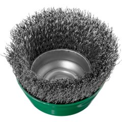 1 x Topfbürste BTVW für Edelstahl 60x21 mm für Winkelschleifer gewellt