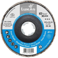 LUKAS Fächerschleifscheibe V2 POWER Ø 125 mm...
