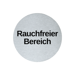 Hinweisschild Piktogramm rund 7,5 cm Edelstahl...