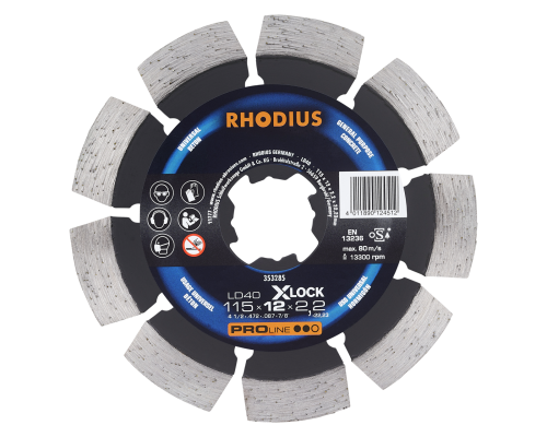 Diamanttrennscheibe, Typ: LD40 X-LOCK, Menge: 1.0 ---Stück, Maße: 115 x 12,0 x 2,2 x 22,23 - Hochwertige Verarbeitung für präzise Schnitte. Ideal für Profis und Heimwerker.
